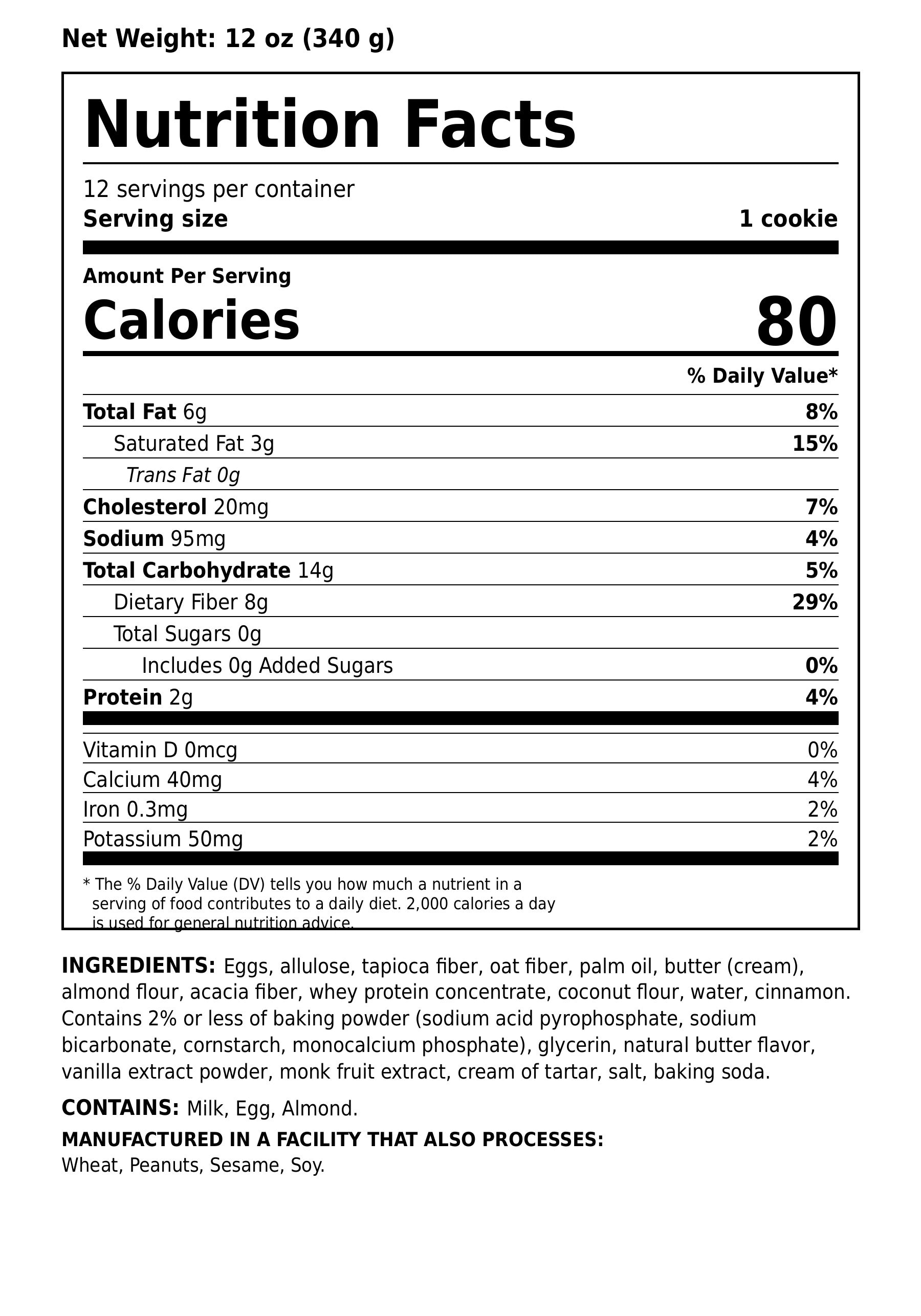 Soft-Baked KETO Snickerdoodle Cookies (12-Pack)
